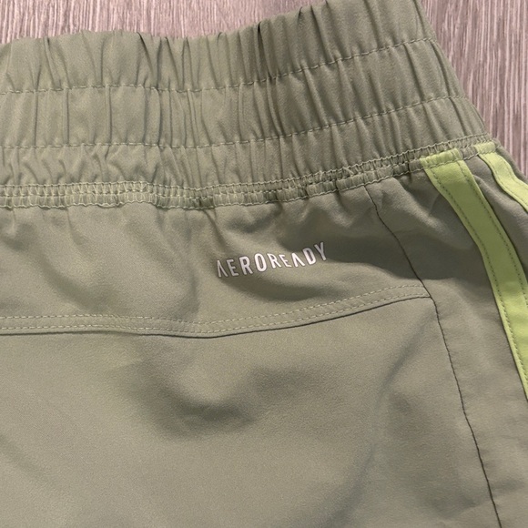 Adidas Women's Green Athletic Shorts - Picture 4 of 4